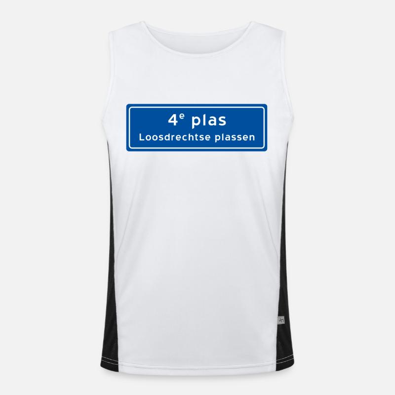 Loosdrechtse plassen 4e plas Débardeur respirant contrasté Homme 