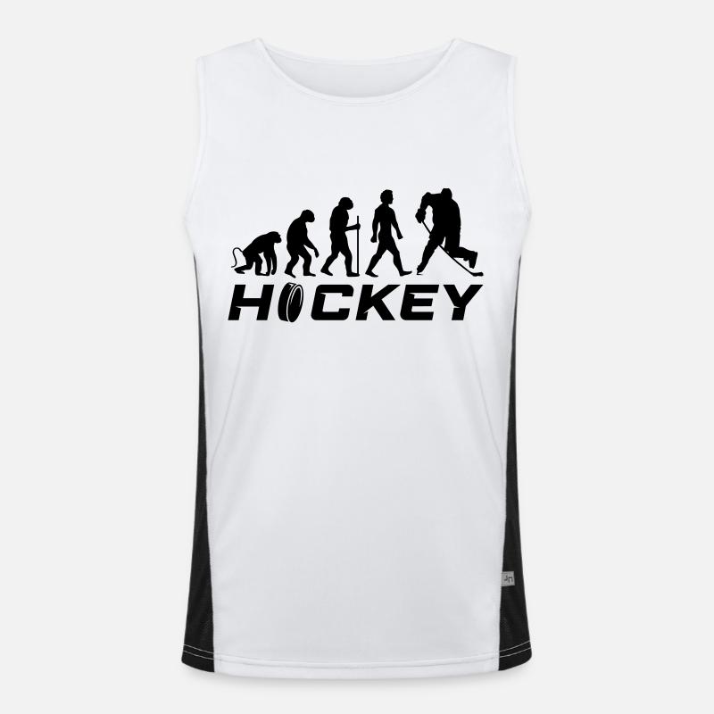 Hockey Evolution 1 - Men's Functional Contrast Tank Top  - white/black