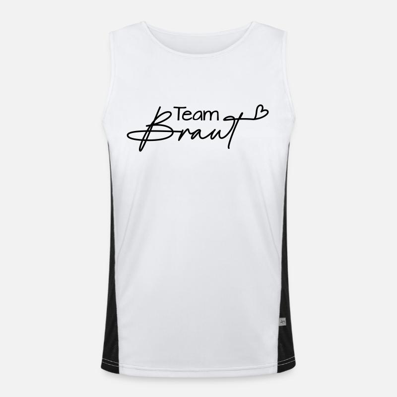 Team Bride Men's Functional Contrast Tank Top 