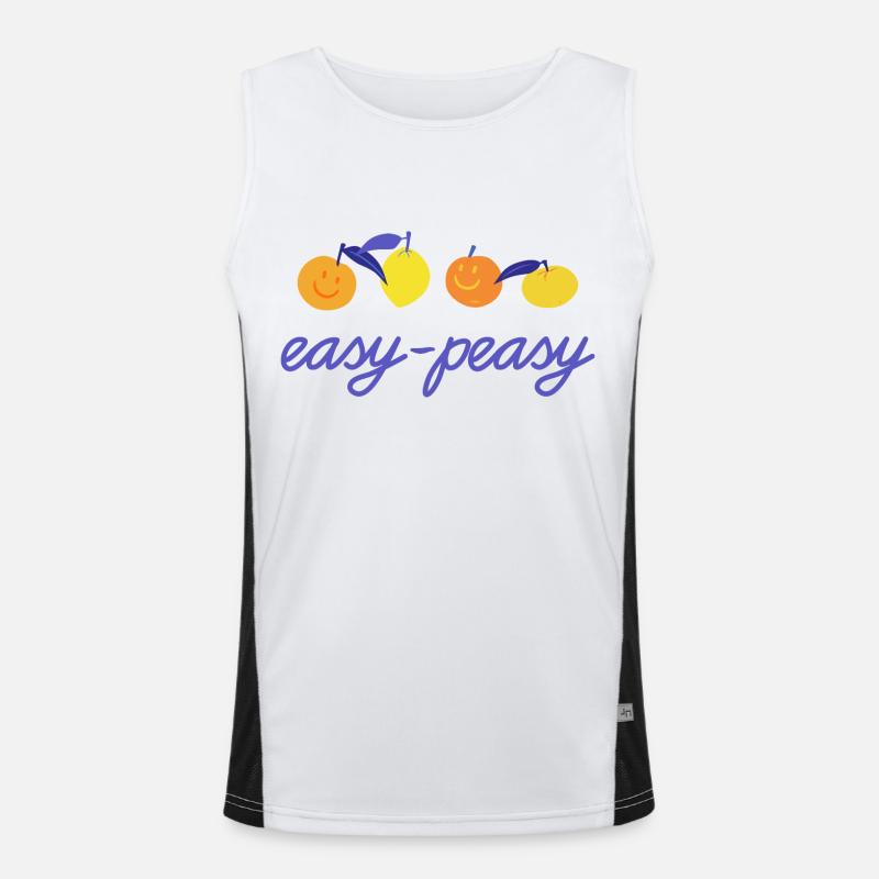 Easy-peasy lemon squeezy Men's Functional Contrast Tank Top 