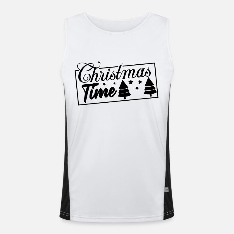 Christmas Time Men's Functional Contrast Tank Top 