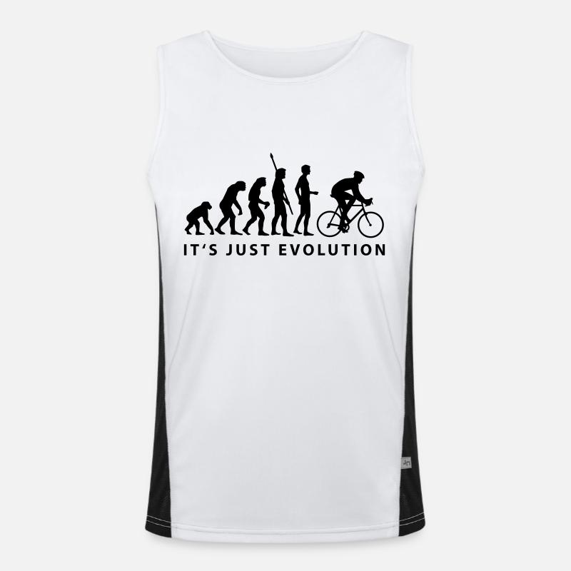 evolution_radfahrer_b Funktionelles Kontrast-Tank Top für Männer 