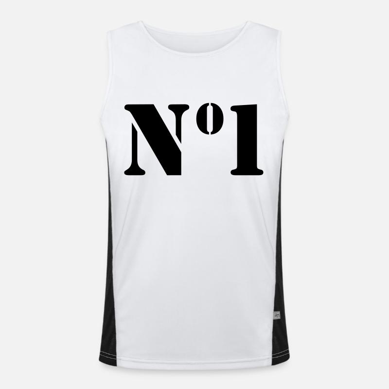 Nummer 1 Funktionelles Kontrast-Tank Top für Männer 