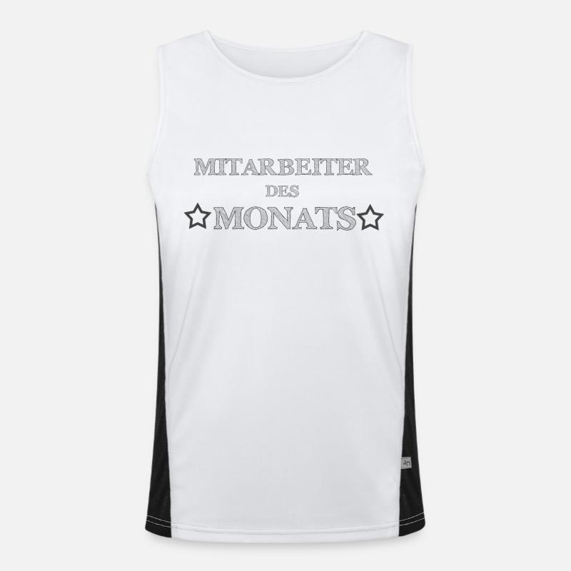 Mitarbeiter des *Monats* Funktionelles Kontrast-Tank Top für Männer 