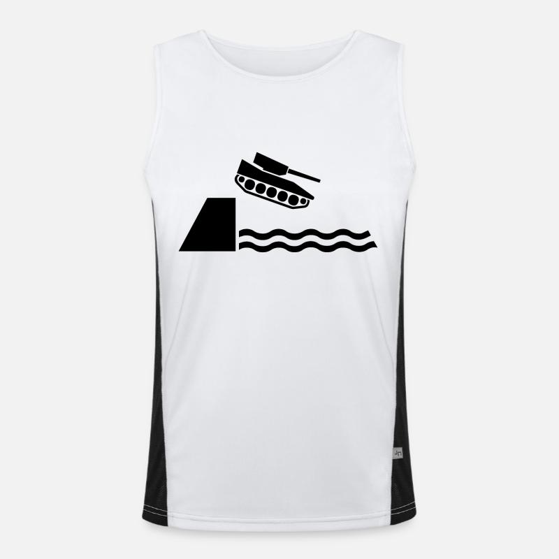 Frieden Funktionelles Kontrast-Tank Top für Männer 