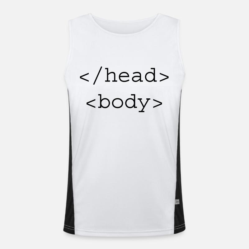 HTML Girl Funktionelles Kontrast-Tank Top für Männer 