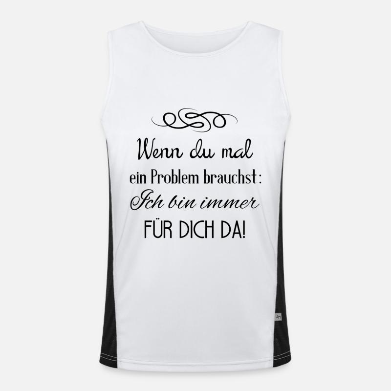 Wenn du ein Problem brauchst Funktionelles Kontrast-Tank Top für Männer 