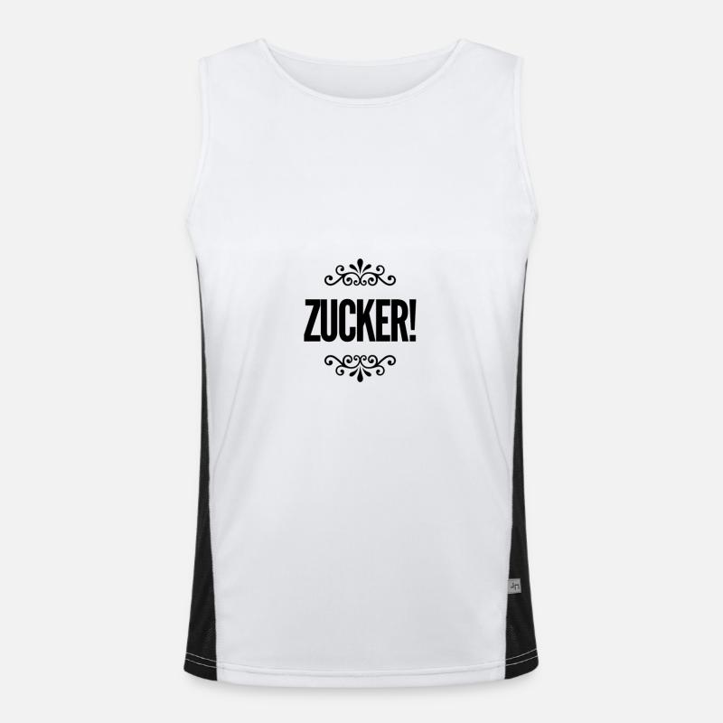 Zucker Funktionelles Kontrast-Tank Top für Männer 