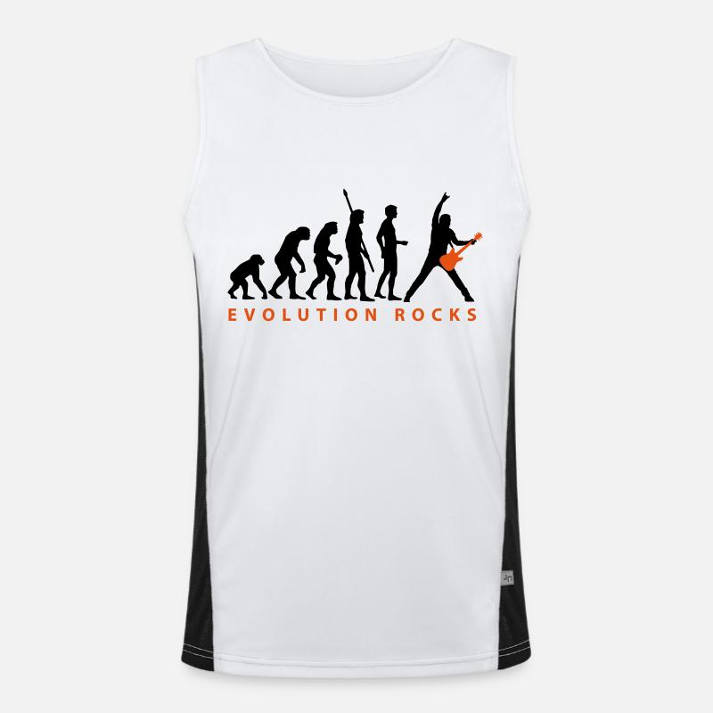 evolution_guitar_112013_c_2c - Men's Functional Contrast Tank Top  - white/black
