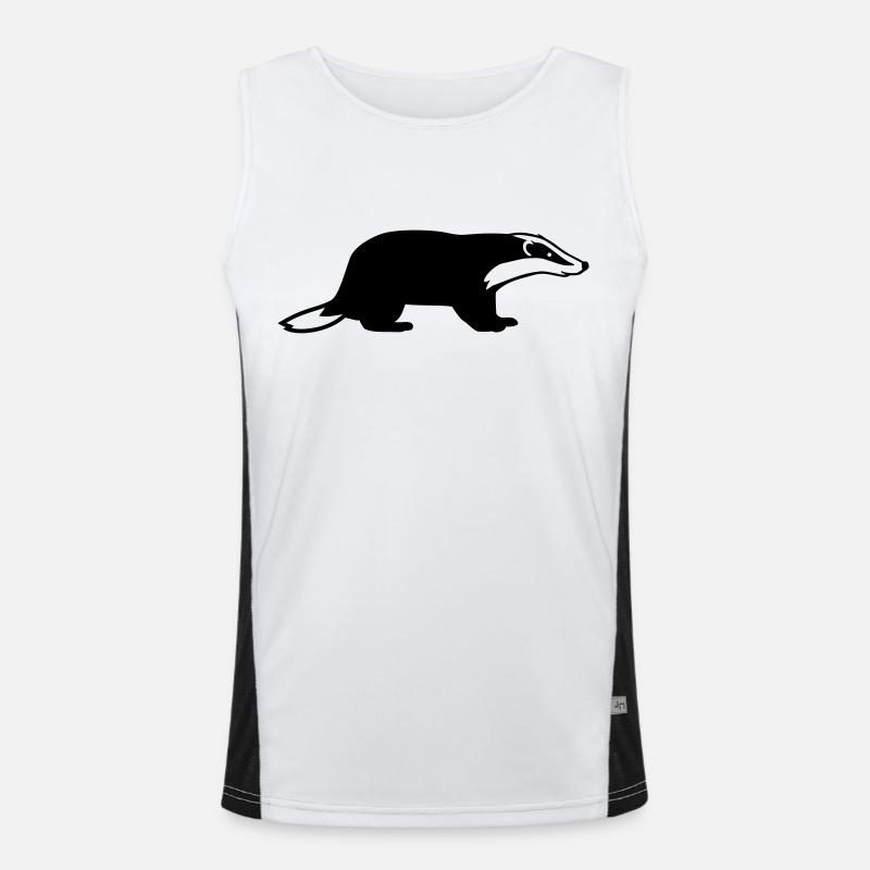 Dachs Funktionelles Kontrast-Tank Top für Männer 