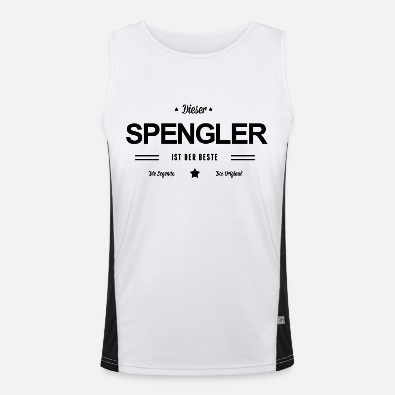 Bester Spengler Funktionelles Kontrast-Tank Top für Männer 