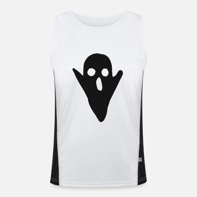 Ghost ghost costume ghost halloween ghost Men's Functional Contrast Tank Top 