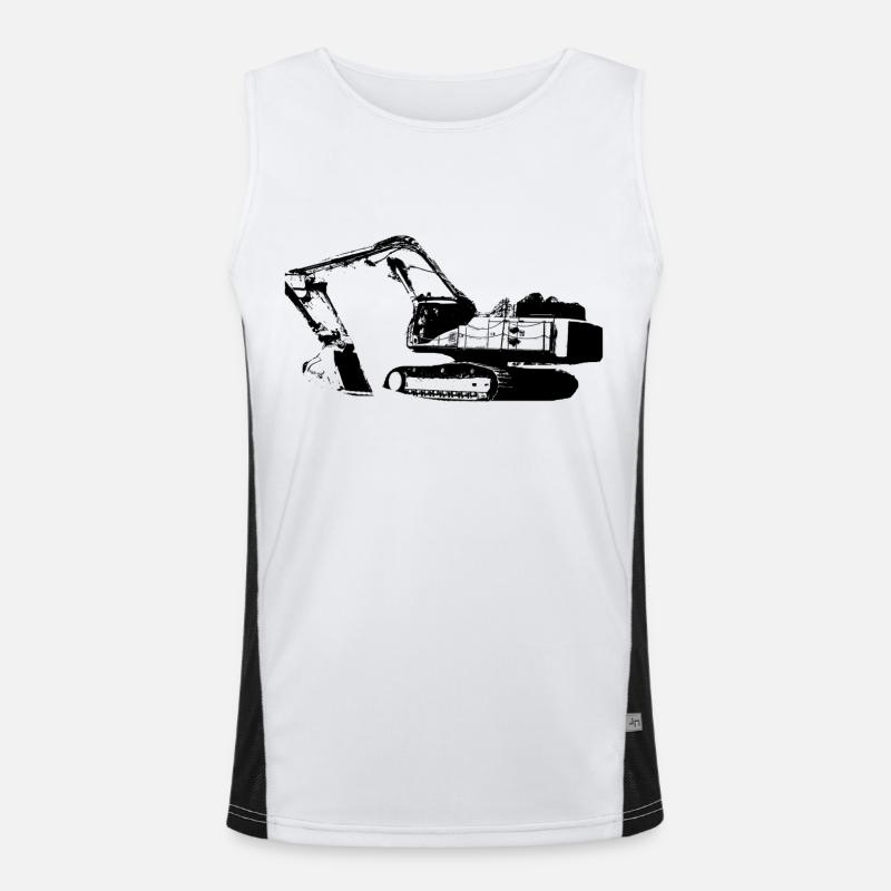 Bagger Funktionelles Kontrast-Tank Top für Männer 