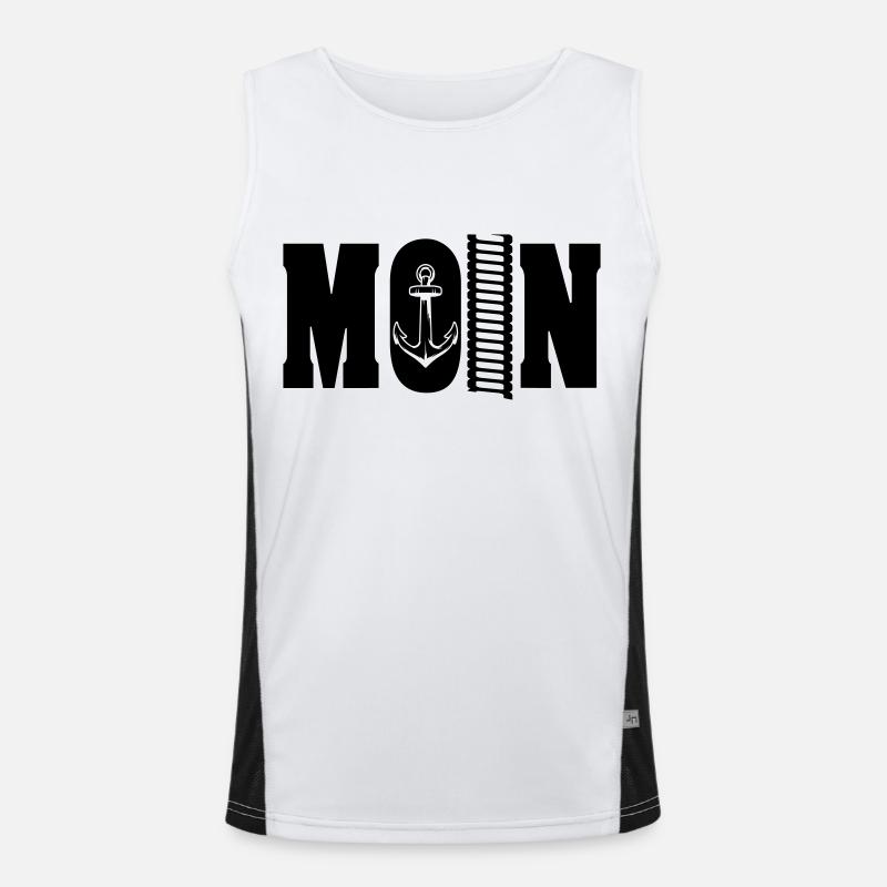 moin 2 Funktionelles Kontrast-Tank Top für Männer 