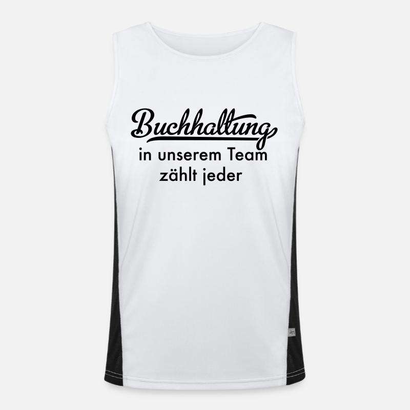 Buchhaltung Funktionelles Kontrast-Tank Top für Männer 