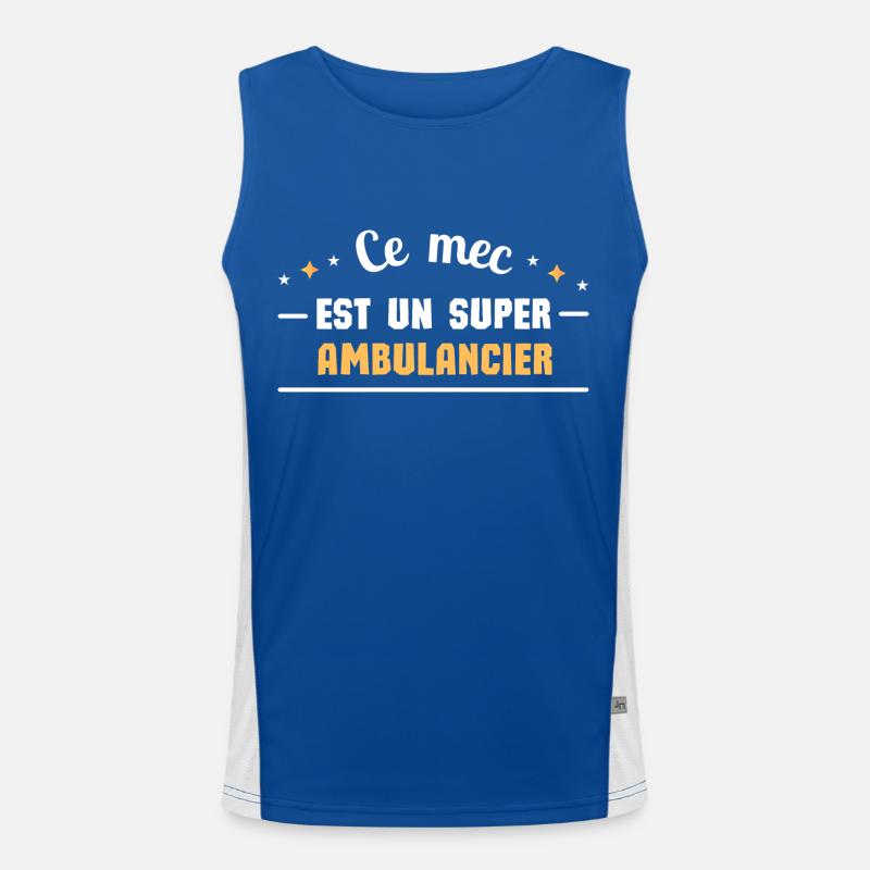 Ce mec est un super ambulancier Débardeur respirant contrasté Homme 