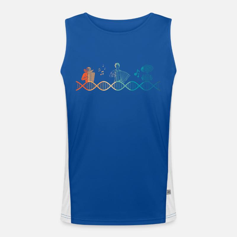 Accodeon is in my DNA Men's Functional Contrast Tank Top 