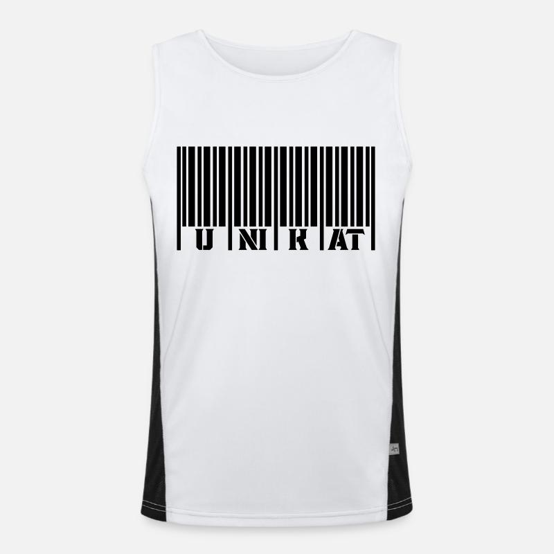 barcode unikat Funktionelles Kontrast-Tank Top für Männer 