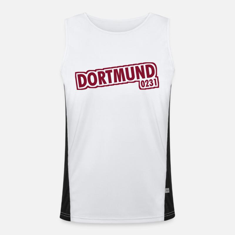 Dortmund - 0231 - Area Code Men's Functional Contrast Tank Top 
