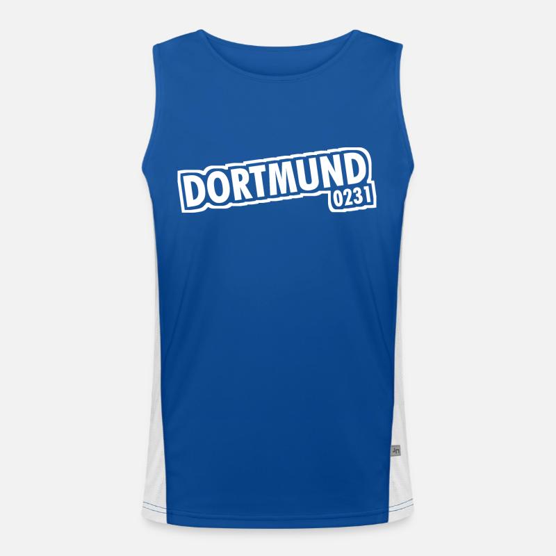 Dortmund - 0231 - Area Code Men's Functional Contrast Tank Top 