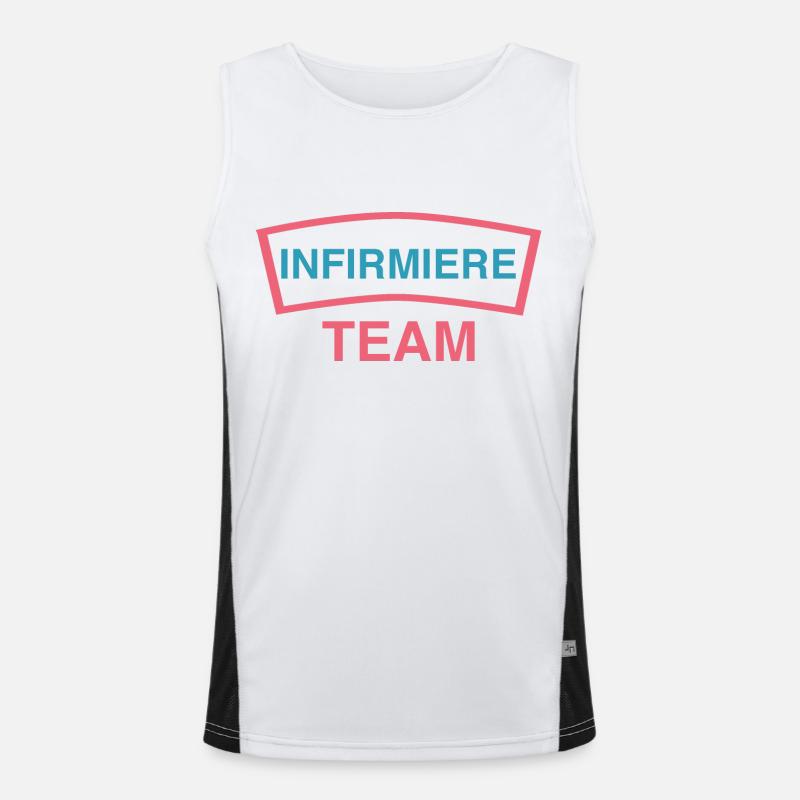 Pflegeteam Funktionelles Kontrast-Tank Top für Männer 