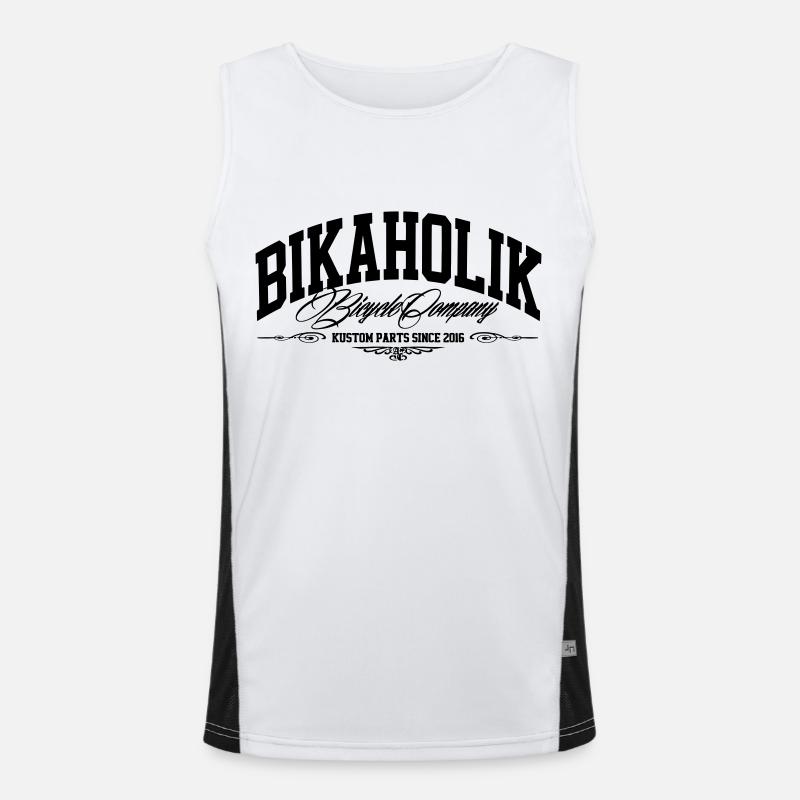 Stripes Funktionelles Kontrast-Tank Top für Männer 