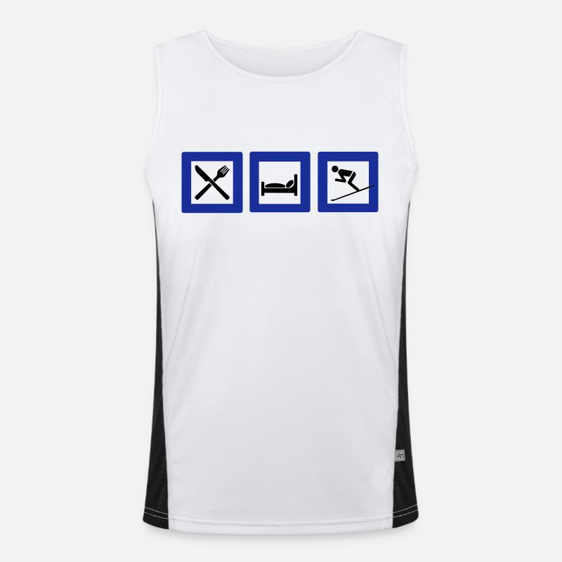 Ski Funktionelles Kontrast-Tank Top für Männer 