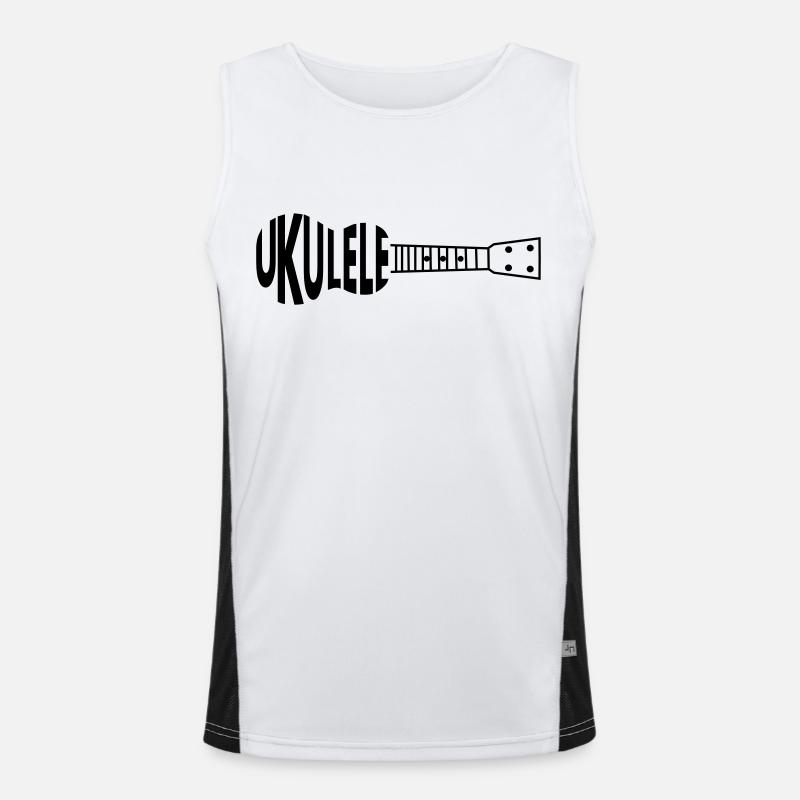 Ukulele Ukulele Funktionelles Kontrast-Tank Top für Männer 