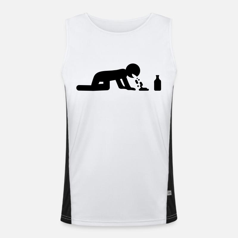 drink_and_puke Men's Functional Contrast Tank Top 