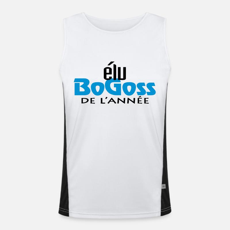 Bogoss de l'année (2c) Men's Functional Contrast Tank Top 