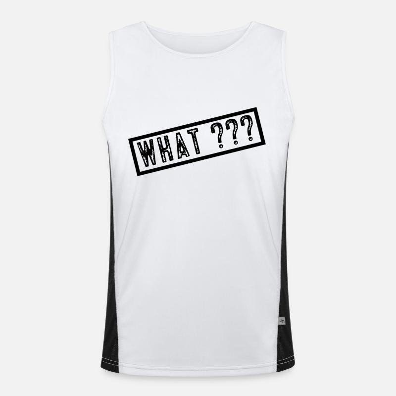 What? Funktionelles Kontrast-Tank Top für Männer 