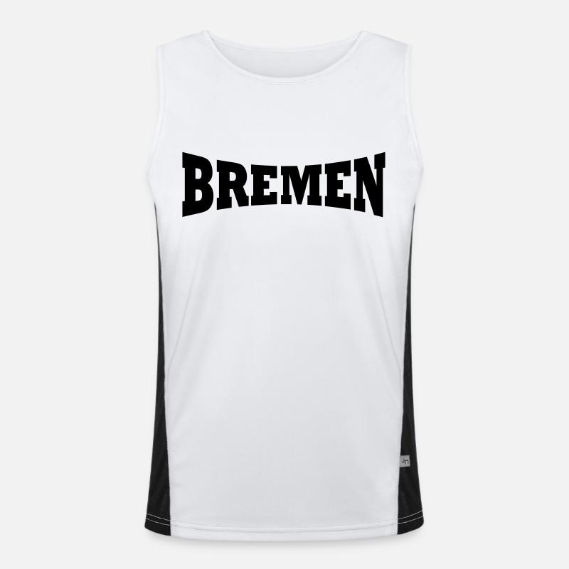 Brême lettrage Débardeur respirant contrasté Homme 