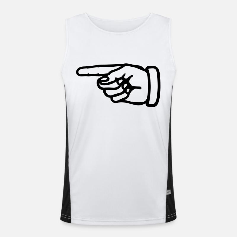 hand_zeigt_tq1 Funktionelles Kontrast-Tank Top für Männer 