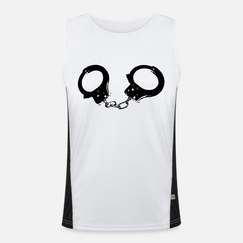 handschellen Funktionelles Kontrast-Tank Top für Männer 