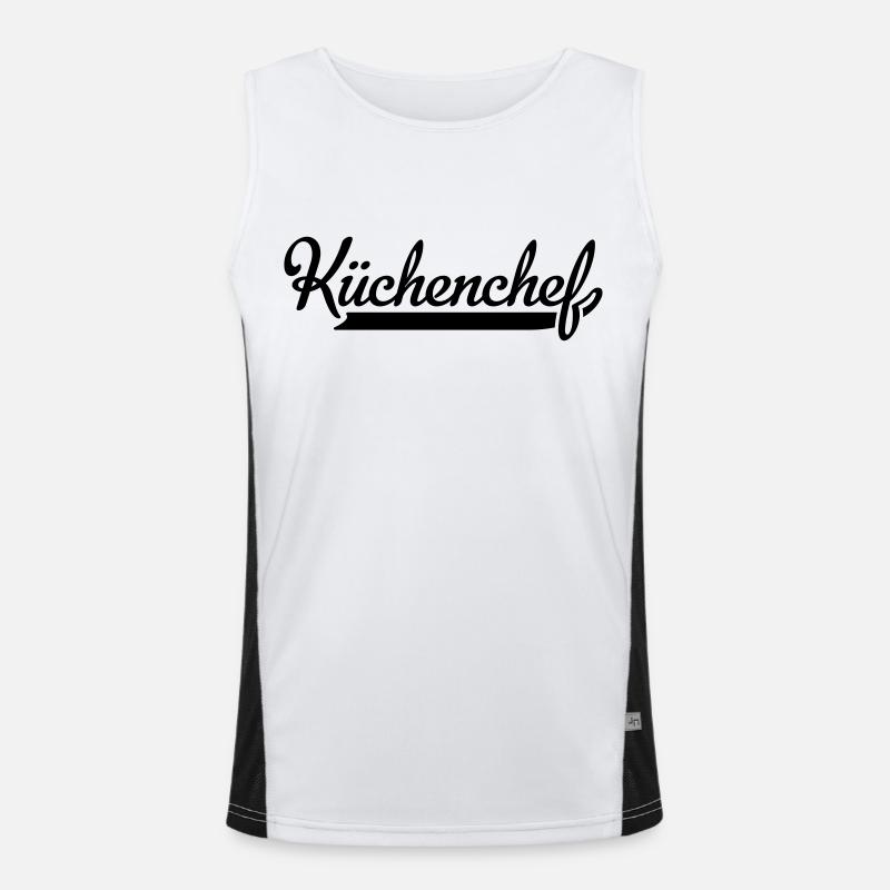 Küchenchef Funktionelles Kontrast-Tank Top für Männer 