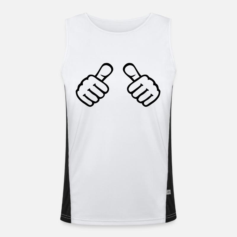 Daumen Funktionelles Kontrast-Tank Top für Männer 