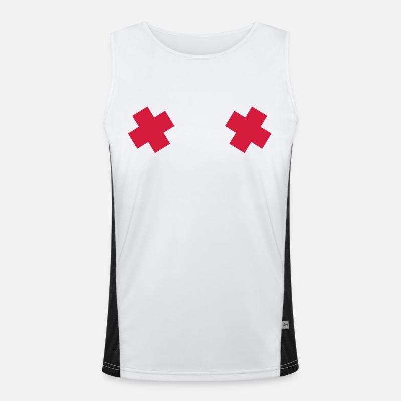 Brüste Funktionelles Kontrast-Tank Top für Männer 