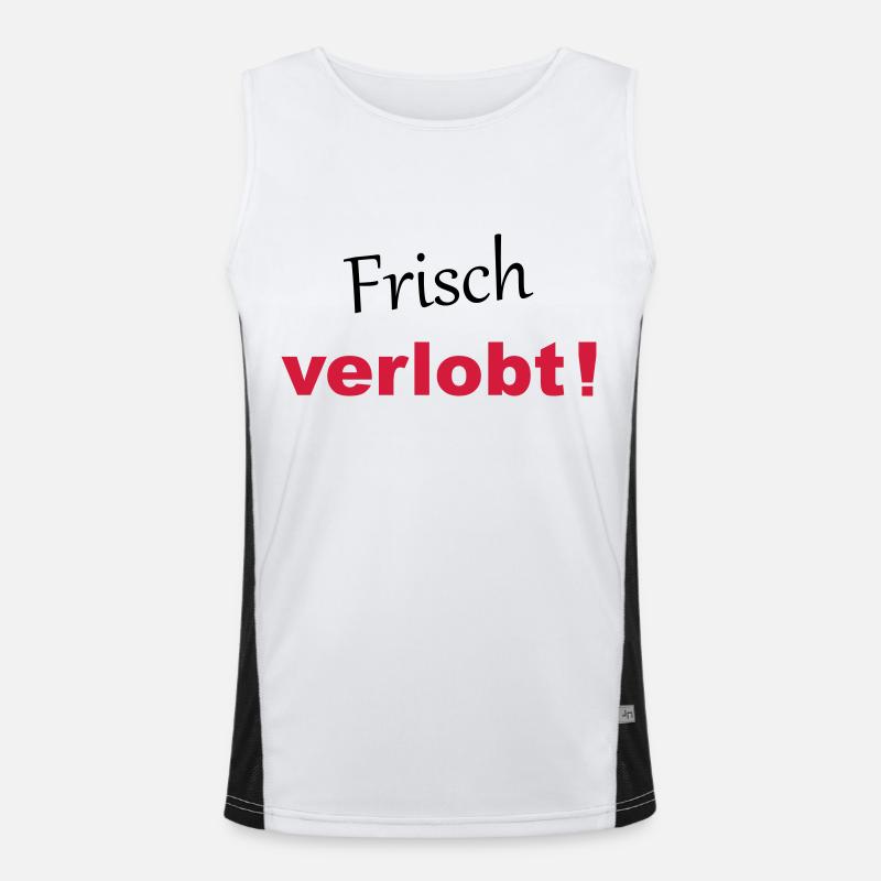 Frisch verlobt! - V2 Funktionelles Kontrast-Tank Top für Männer 