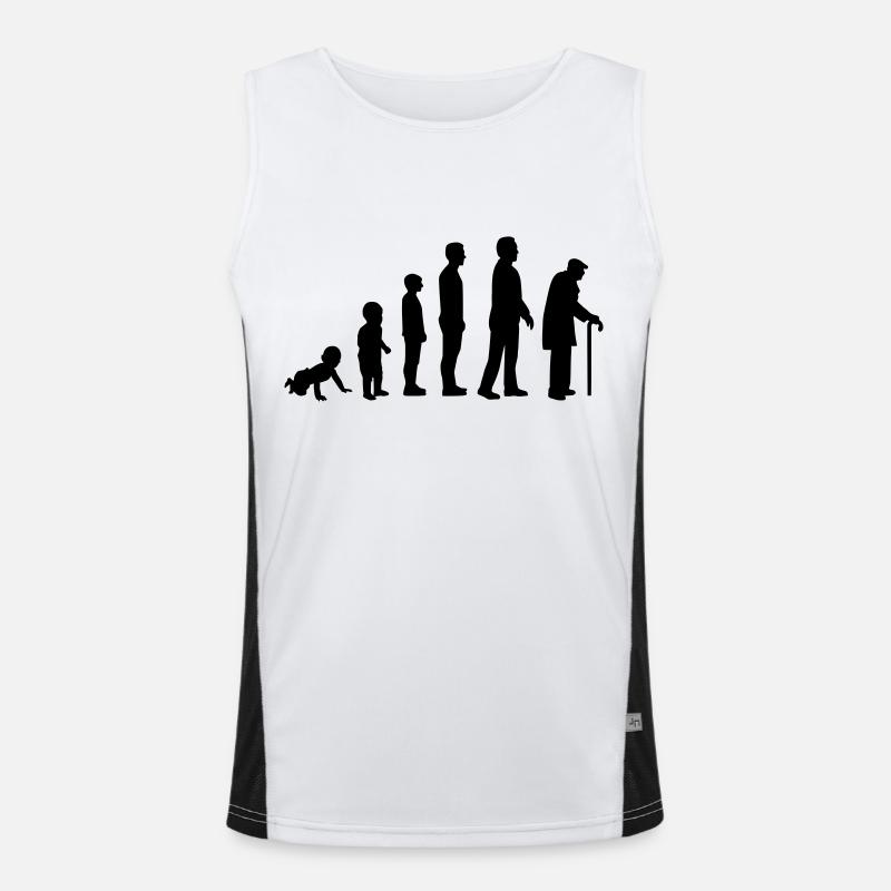 Rentner Funktionelles Kontrast-Tank Top für Männer 