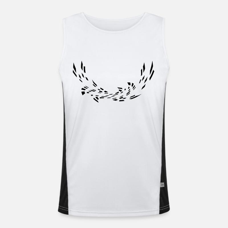 Abstract pattern Men's Functional Contrast Tank Top 