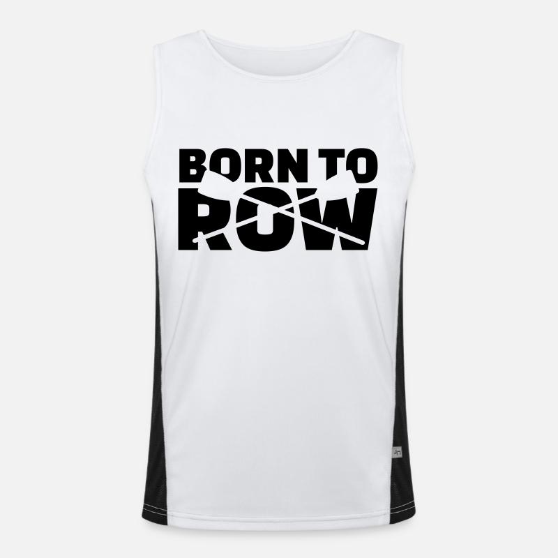 Born to row Men's Functional Contrast Tank Top 