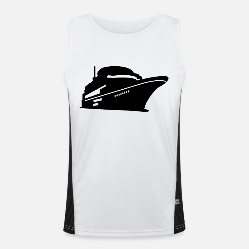 Boot Funktionelles Kontrast-Tank Top für Männer 