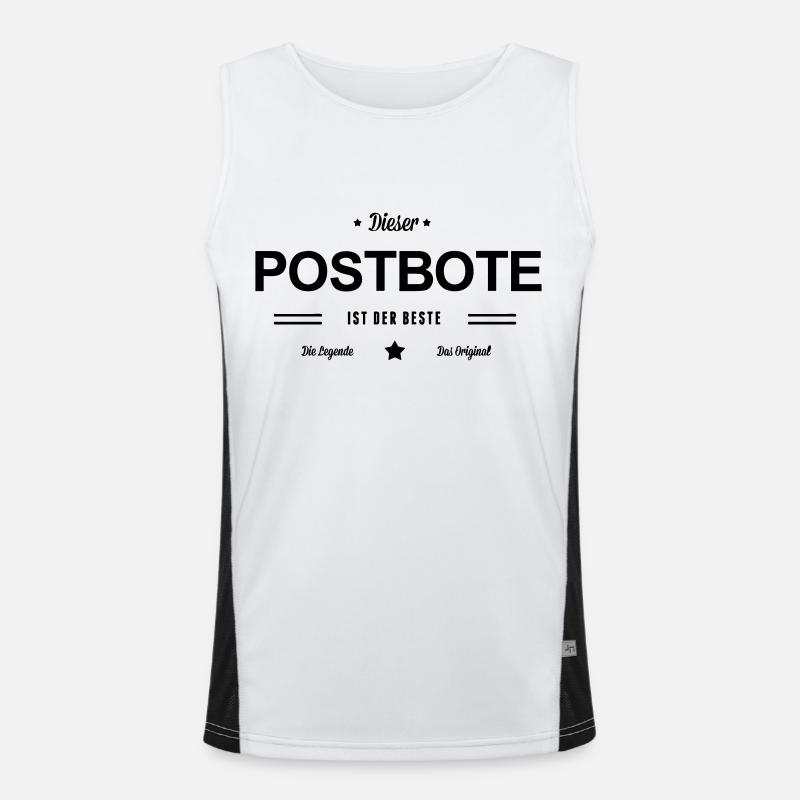 Bester Postbote Funktionelles Kontrast-Tank Top für Männer 