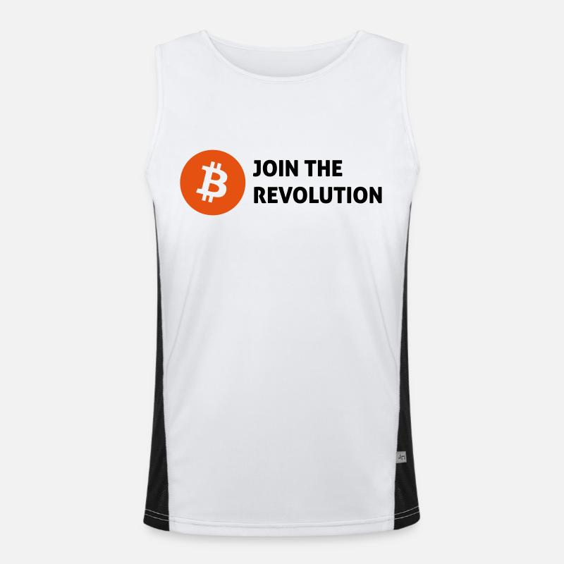 bitcoin Men's Functional Contrast Tank Top 