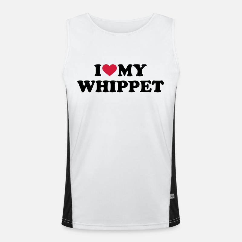 Whippet - Men's Functional Contrast Tank Top  - white/black