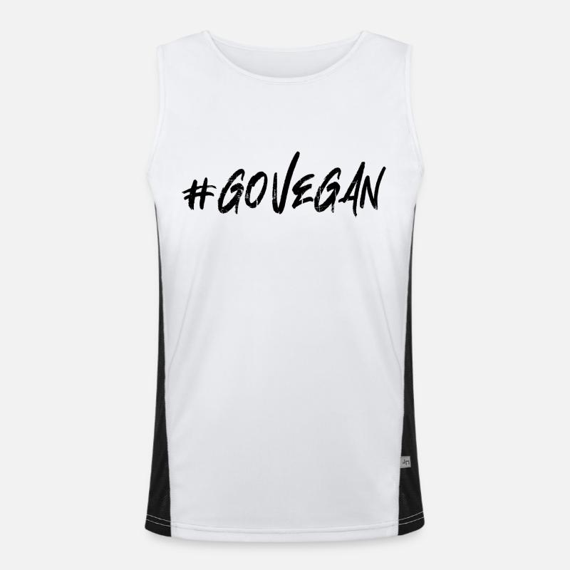Devenez végétalien Débardeur respirant contrasté Homme 