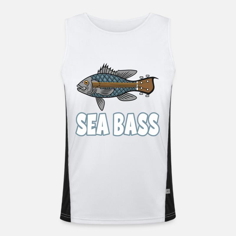 Guitare basse de mer Débardeur respirant contrasté Homme 