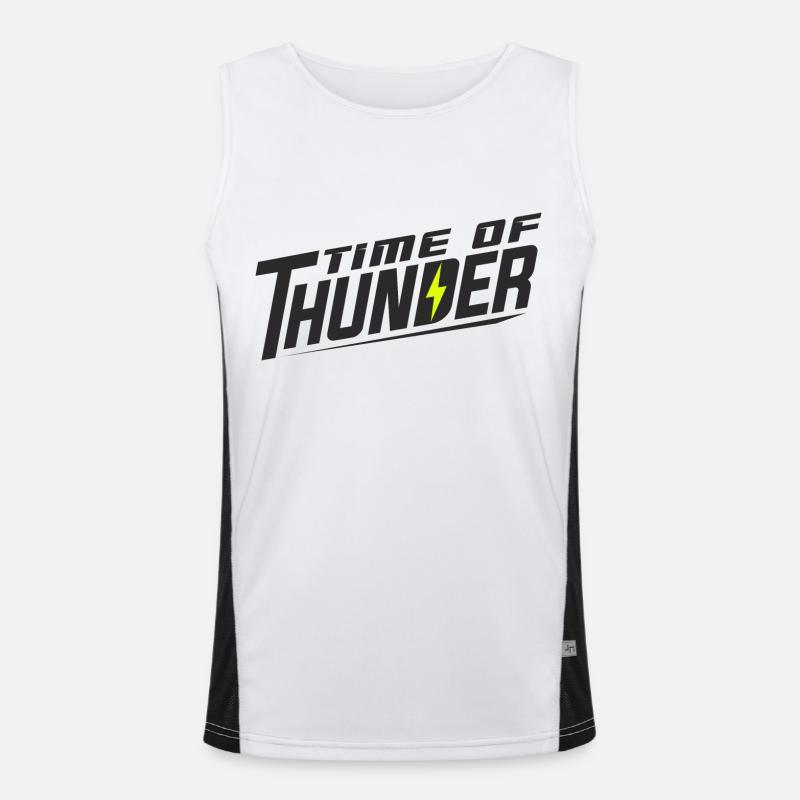 YELLOW POWER Funktionelles Kontrast-Tank Top für Männer 