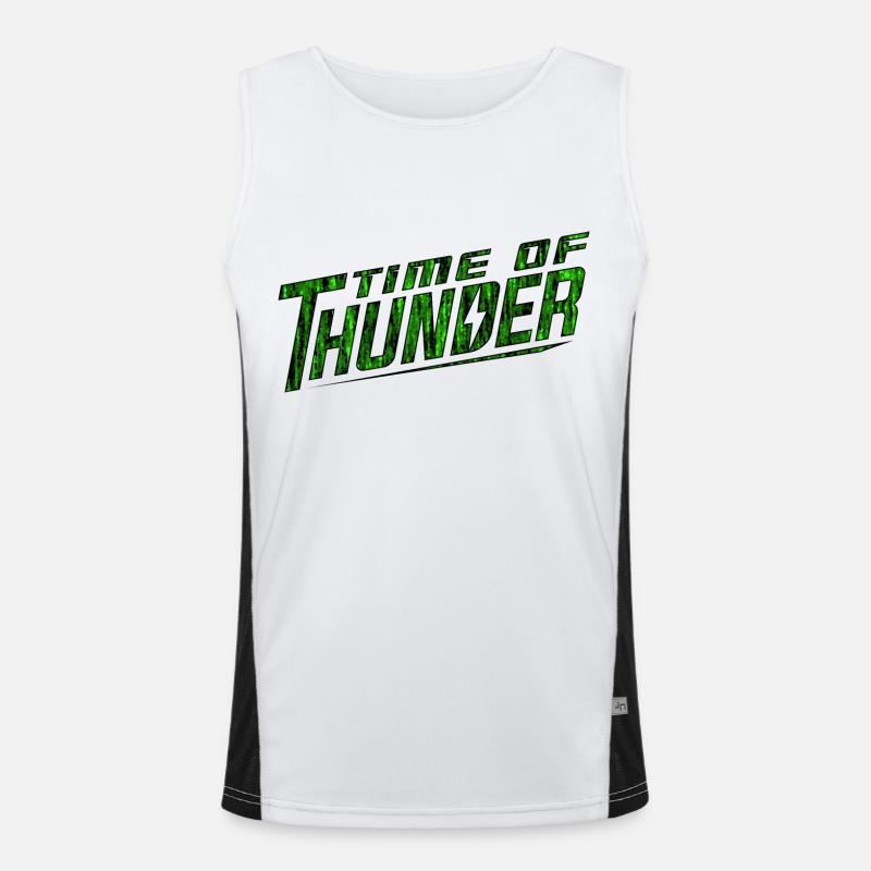 GREEN POWER Funktionelles Kontrast-Tank Top für Männer 