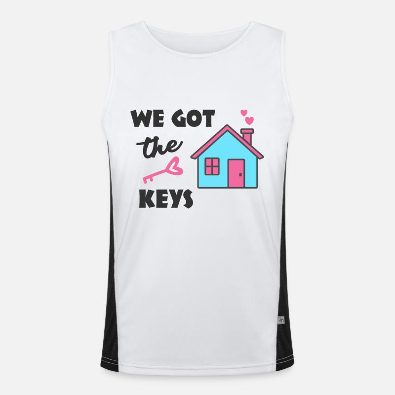 Housewarming party We got the Keys Men's Functional Contrast Tank Top 